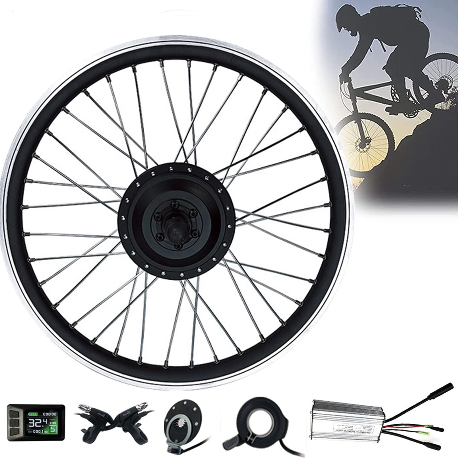 Amazon.co.jp: 電動自転車モーターキット 48V 500W 後輪 E-Bike 変換